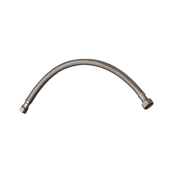 Plumb Pak 3/8 in. Compression X 1/2 in. D FIP 16 in. Stainless Steel Faucet Supply Line PP23802 - main